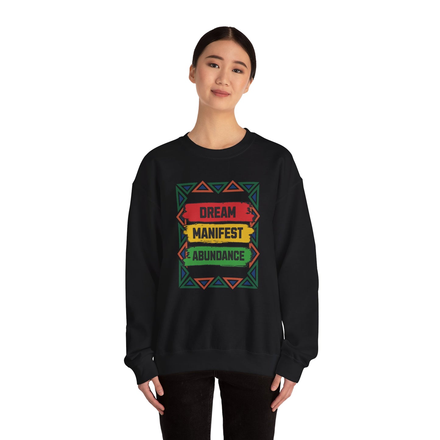 Dream Manifest Abundance Sweatshirt, Law of Attraction Jumper, Positive Manifestation Pullover, Universe Inspiration Clothing, Motivational