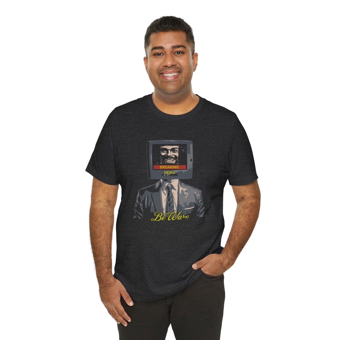 Explore Media Influence with "Beware Breaking New" T-shirt