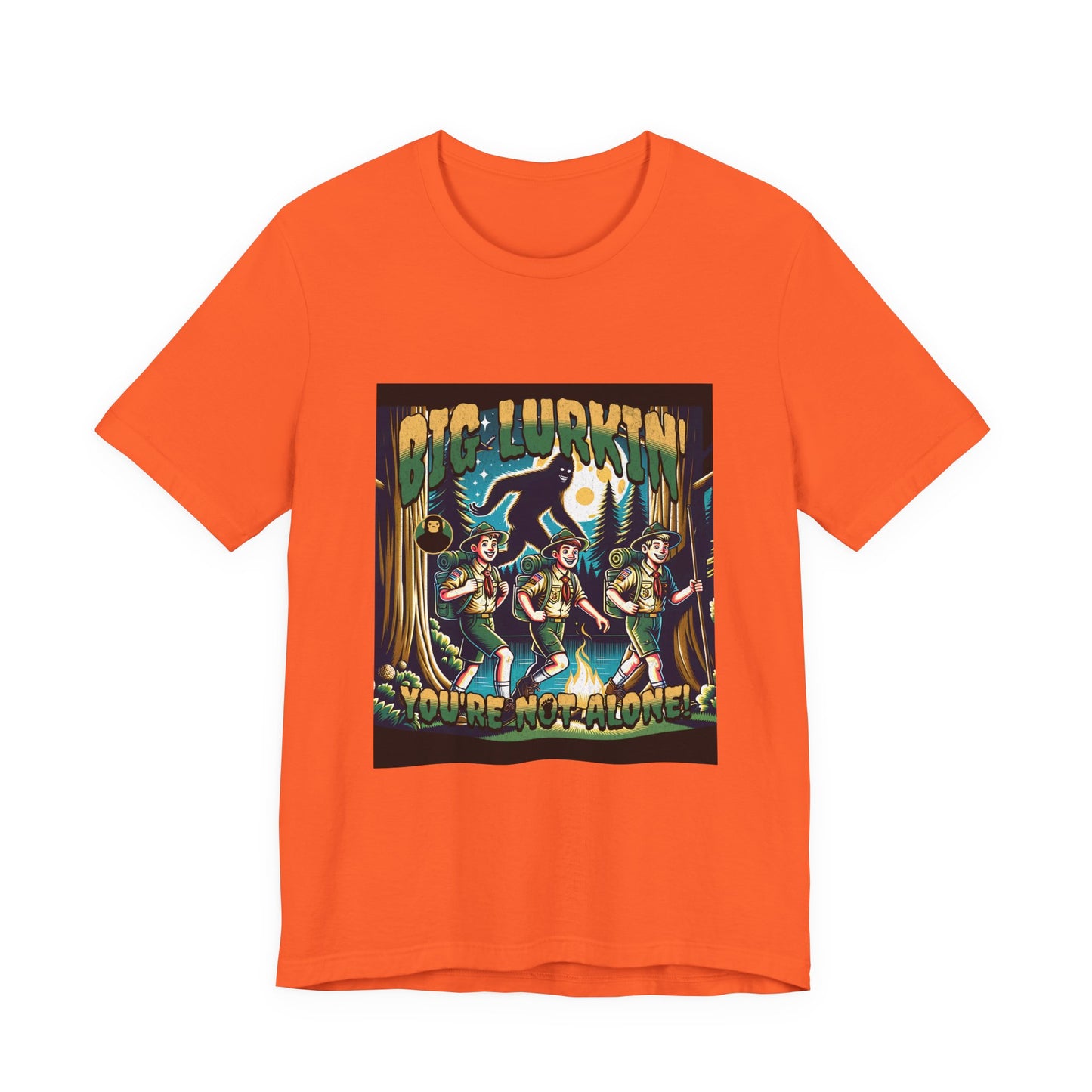 Big Lurkin Bigfoot Tee - Unisex Shirt, Sasquatch T-Shirt, Yeti Top, Cryptid Apparel, Wilderness Gift