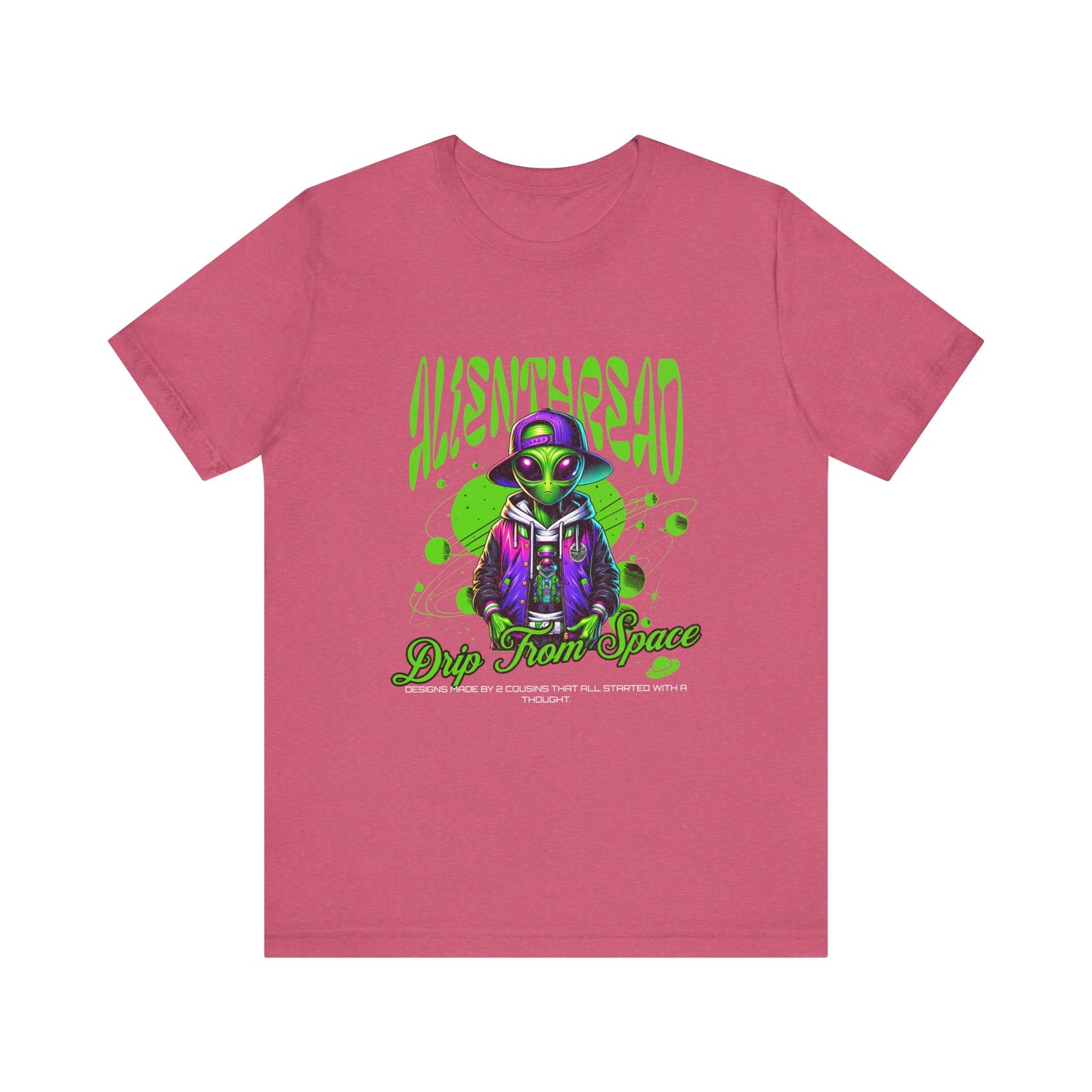 Alien Thread Drip Unisex Tee, Extraterrestrial Shirt, Space Lover Gift, Sci-Fi T-Shirt, UFO Clothing