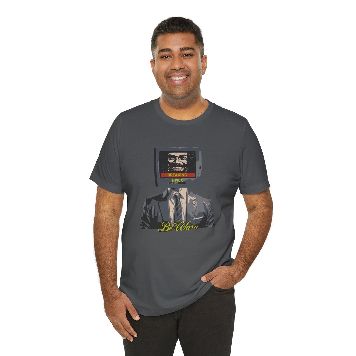 Explore Media Influence with "Beware Breaking New" T-shirt