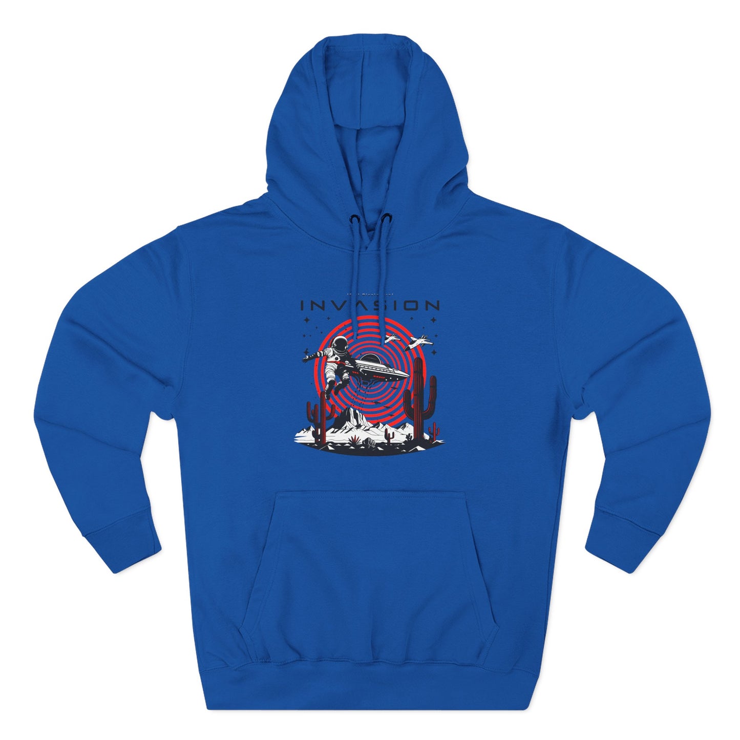 Full Disclosure Alien Invasion Fleece Hoodie, Extraterrestrial Women's Sweatshirt, Outer Space Three-Panel Fleece Jacket, UFO Invasion