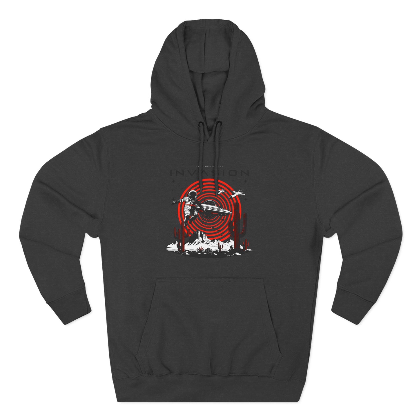 Full Disclosure Alien Invasion Fleece Hoodie, Extraterrestrial Women's Sweatshirt, Outer Space Three-Panel Fleece Jacket, UFO Invasion
