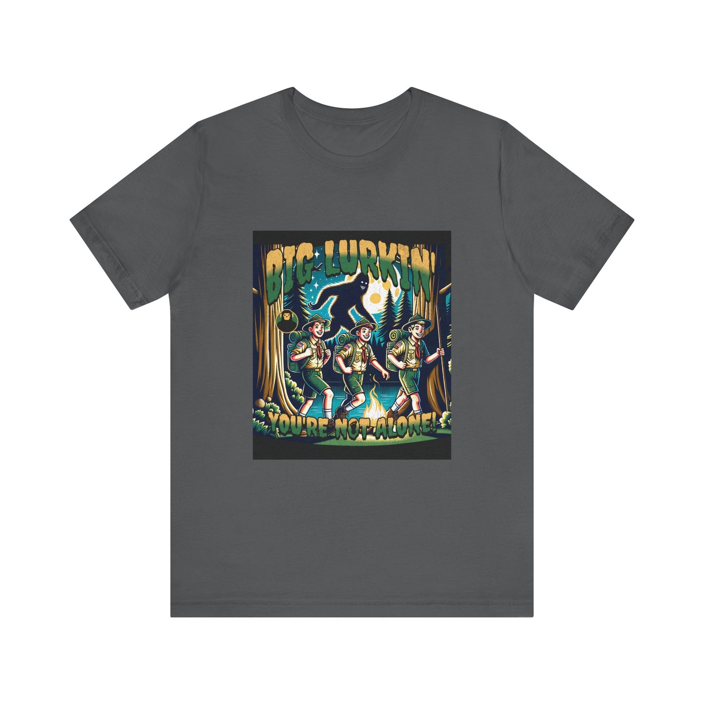 Big Lurkin Bigfoot Tee - Unisex Shirt, Sasquatch T-Shirt, Yeti Top, Cryptid Apparel, Wilderness Gift