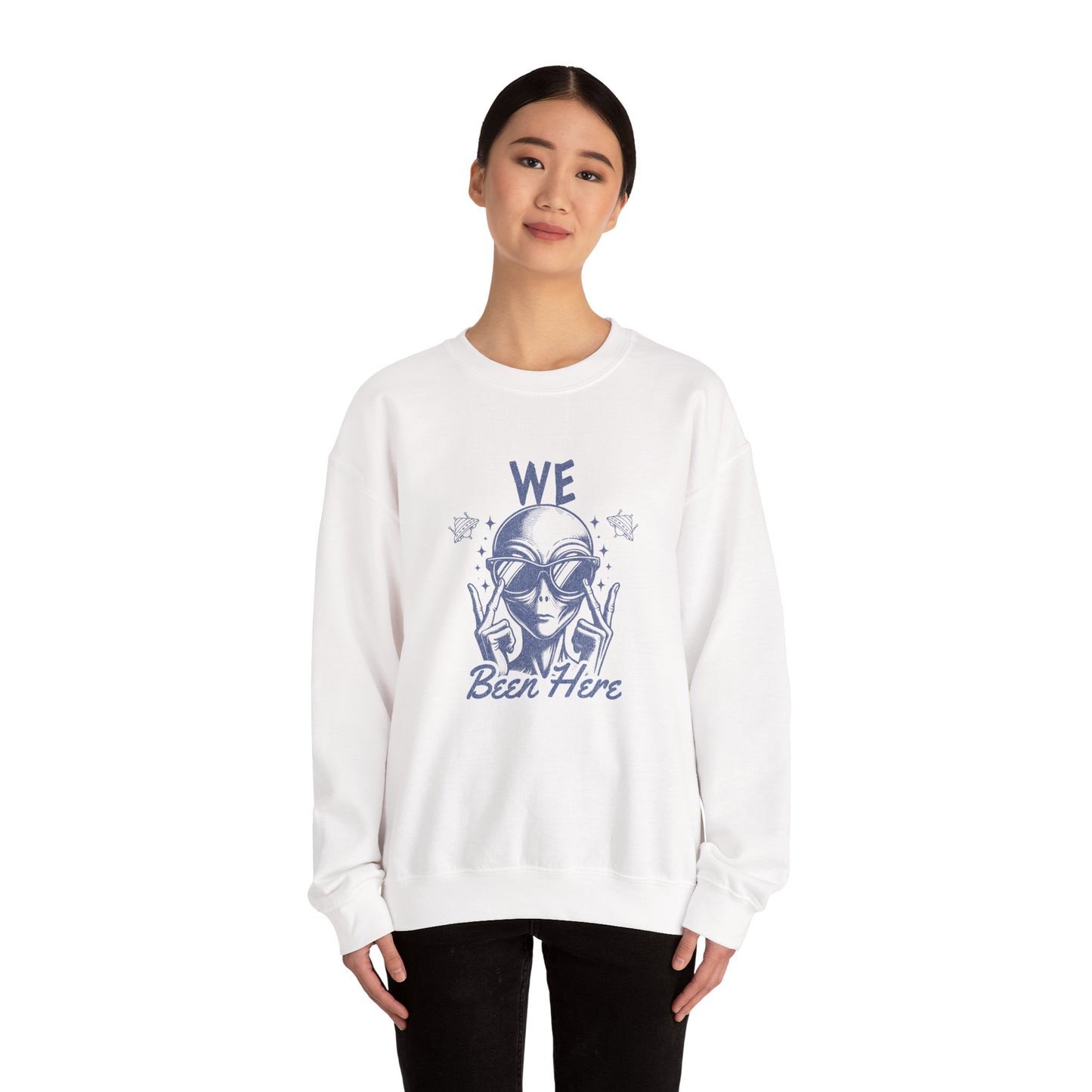Alien Abduction Unisex Sweatshirt, Extraterrestrial Invasion Crewneck Jumper, Outer Space Gift, Sci-Fi Clothing, UFO Abductee Apparel,