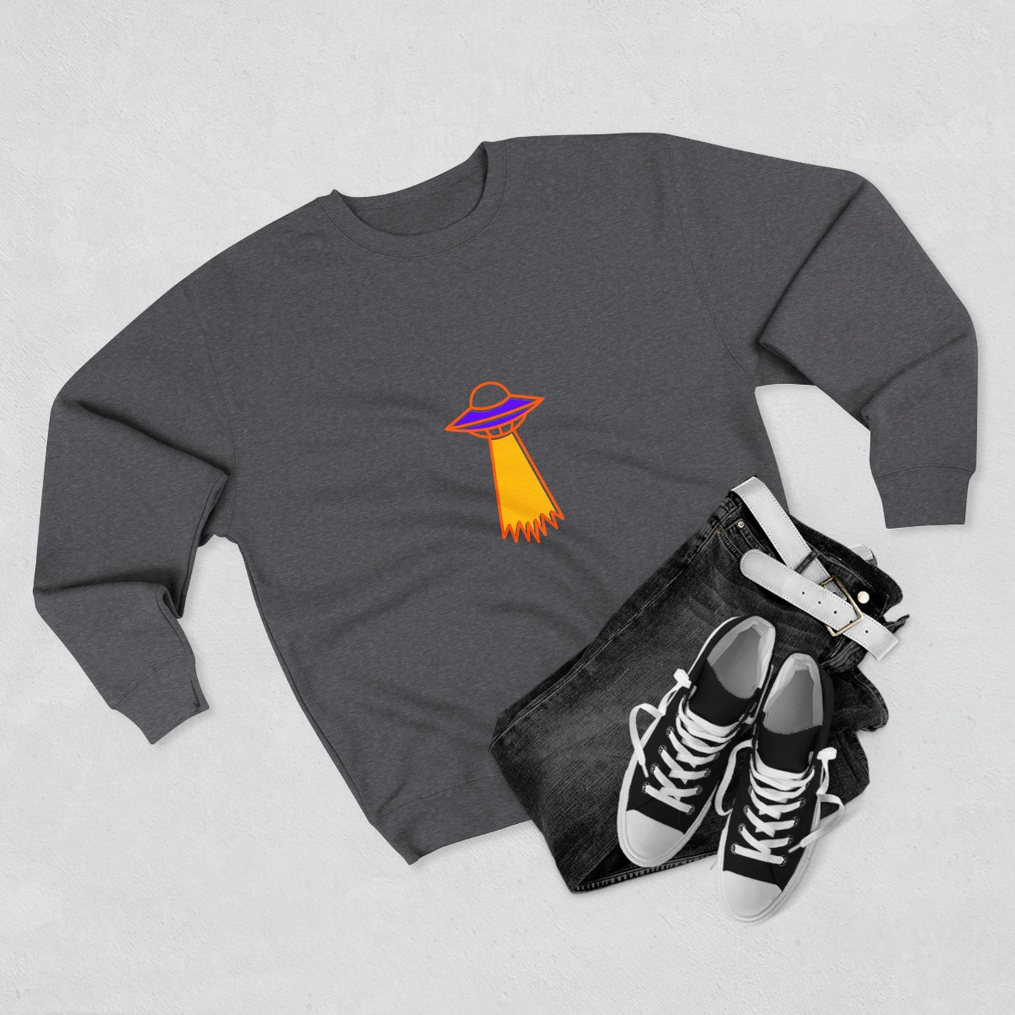Alien Encounter Unisex Crewneck Sweatshirt, UFO Abduction Hoodie, Extraterrestrial Disclosure Sweatshirt, Outer Space Clothing, Galaxy