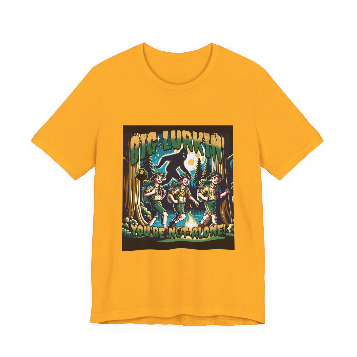 Big Lurkin Bigfoot Tee - Unisex Shirt, Sasquatch T-Shirt, Yeti Top, Cryptid Apparel, Wilderness Gift