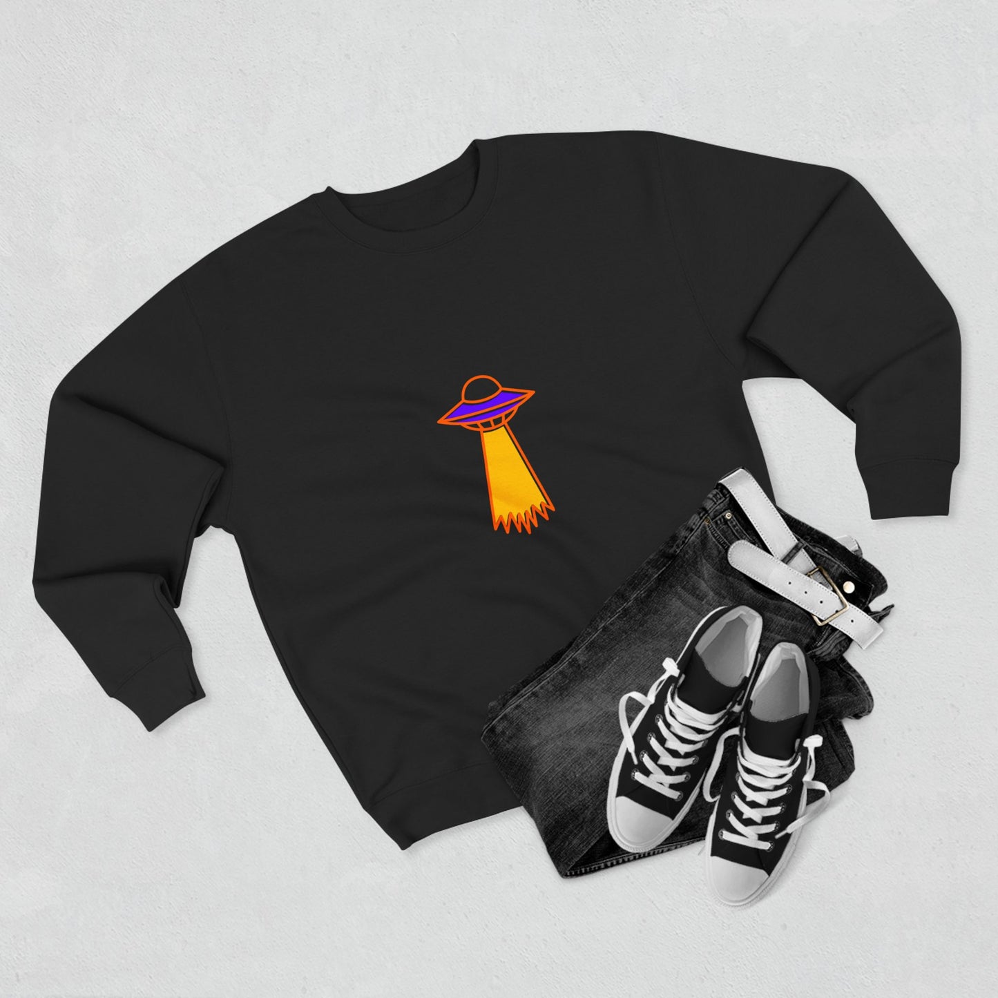 Alien Encounter Unisex Crewneck Sweatshirt, UFO Abduction Hoodie, Extraterrestrial Disclosure Sweatshirt, Outer Space Clothing, Galaxy