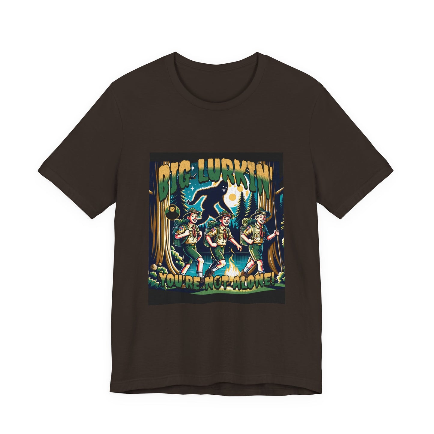 Big Lurkin Bigfoot Tee - Unisex Shirt, Sasquatch T-Shirt, Yeti Top, Cryptid Apparel, Wilderness Gift