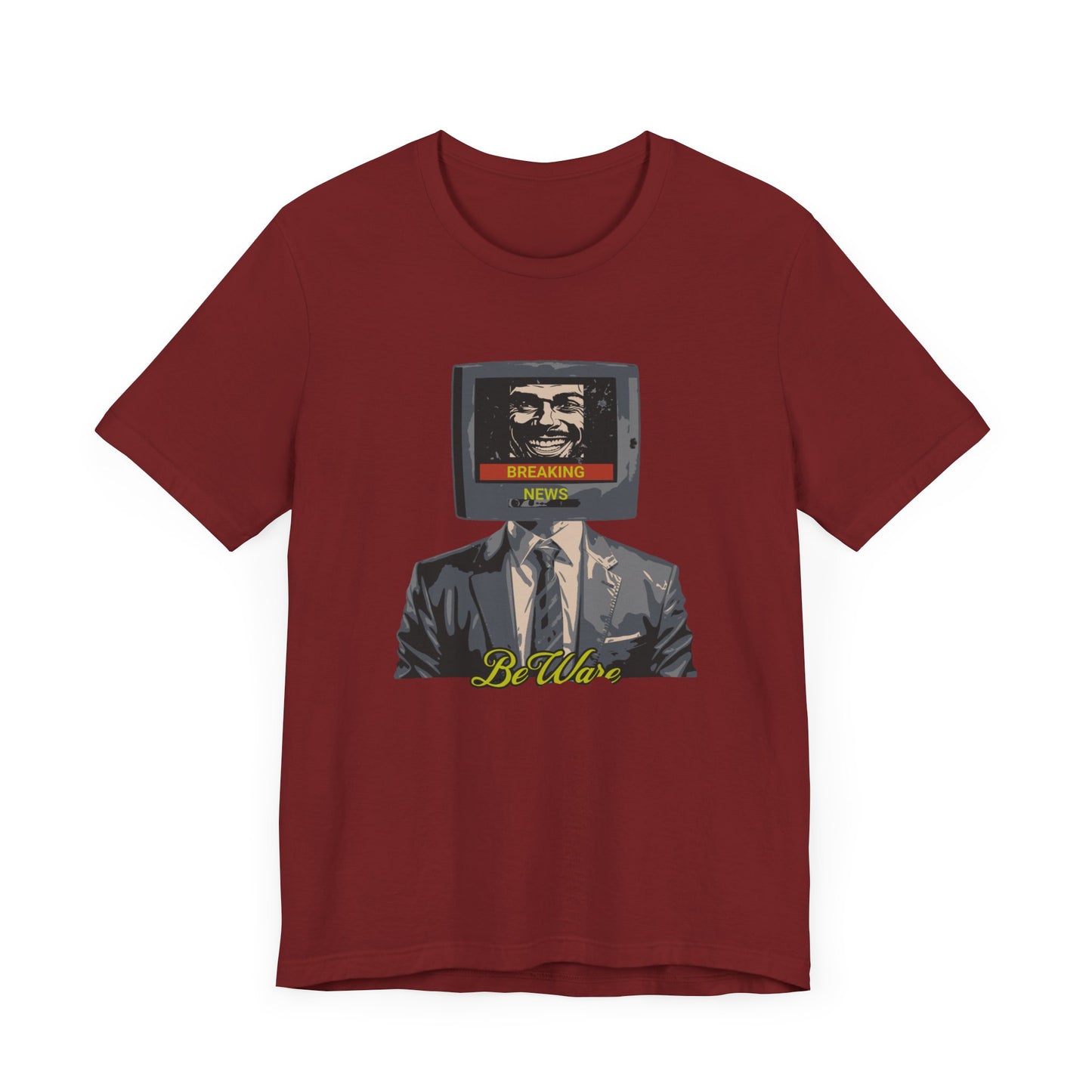 Explore Media Influence with "Beware Breaking New" T-shirt
