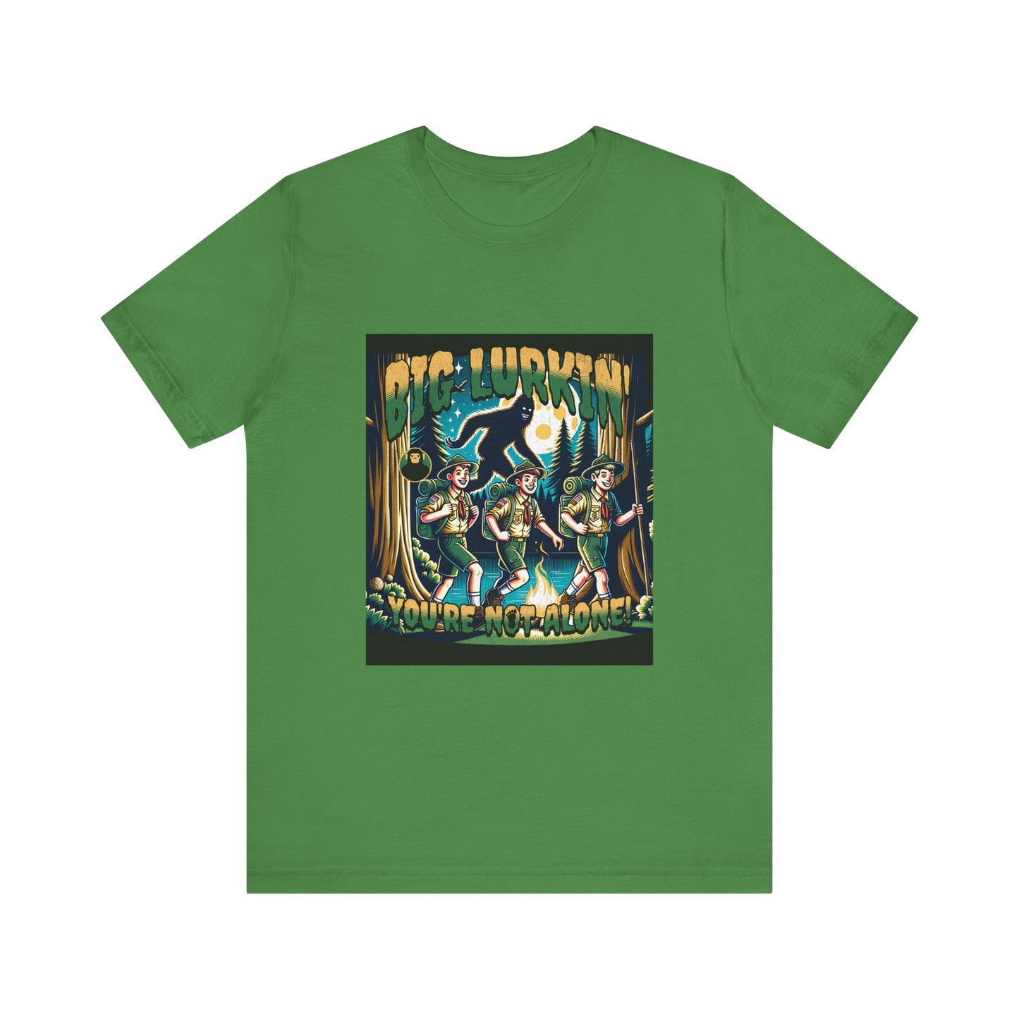 Big Lurkin Bigfoot Tee - Unisex Shirt, Sasquatch T-Shirt, Yeti Top, Cryptid Apparel, Wilderness Gift