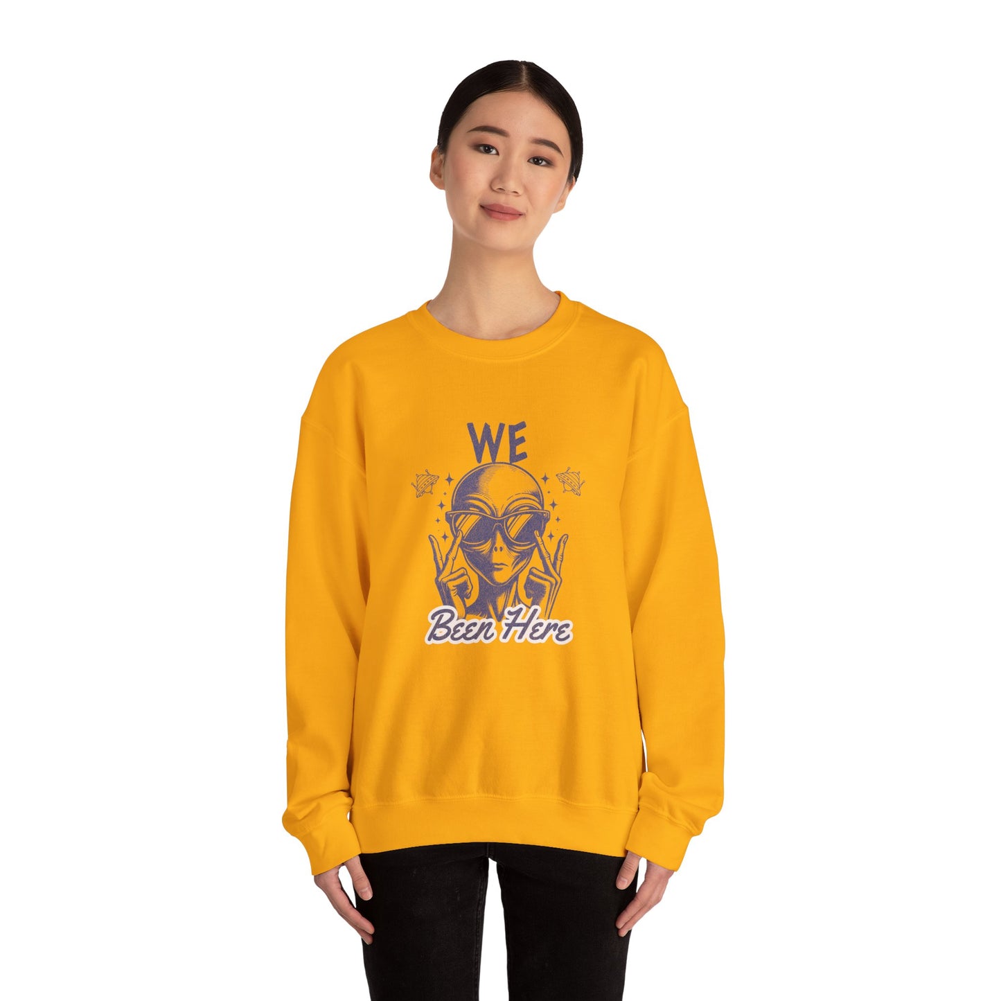 Alien Abduction Unisex Sweatshirt, Extraterrestrial Invasion Crewneck Jumper, Outer Space Gift, Sci-Fi Clothing, UFO Abductee Apparel,