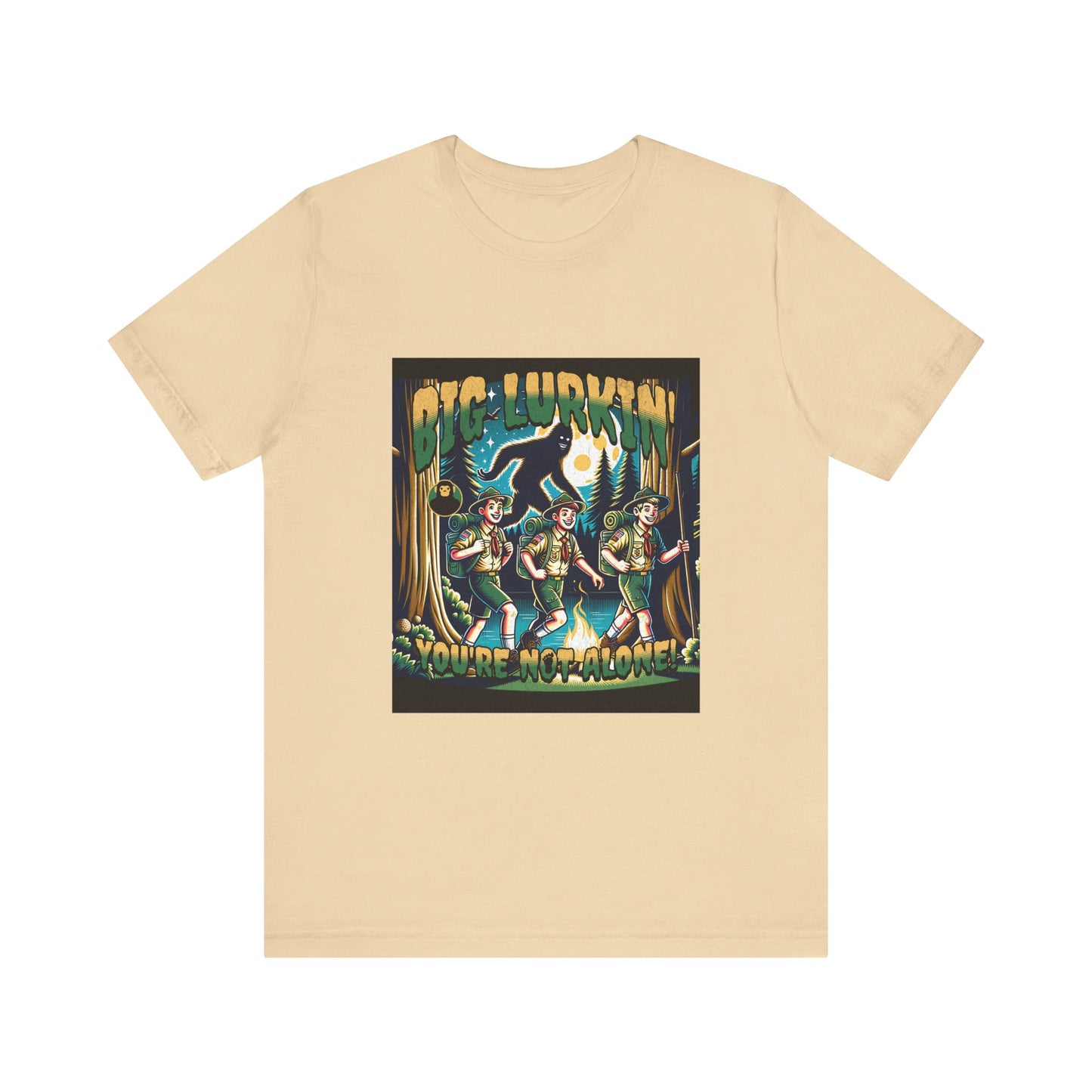 Big Lurkin Bigfoot Tee - Unisex Shirt, Sasquatch T-Shirt, Yeti Top, Cryptid Apparel, Wilderness Gift