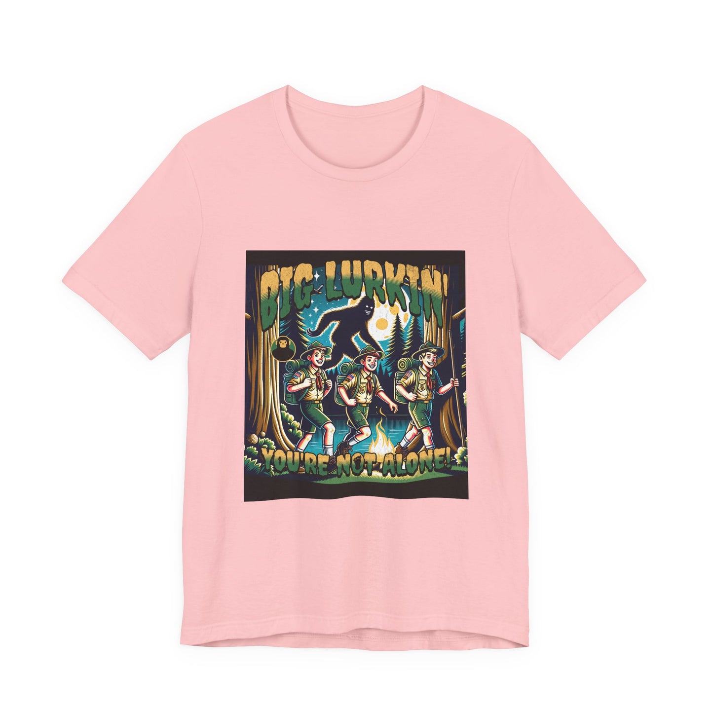 Big Lurkin Bigfoot Tee - Unisex Shirt, Sasquatch T-Shirt, Yeti Top, Cryptid Apparel, Wilderness Gift