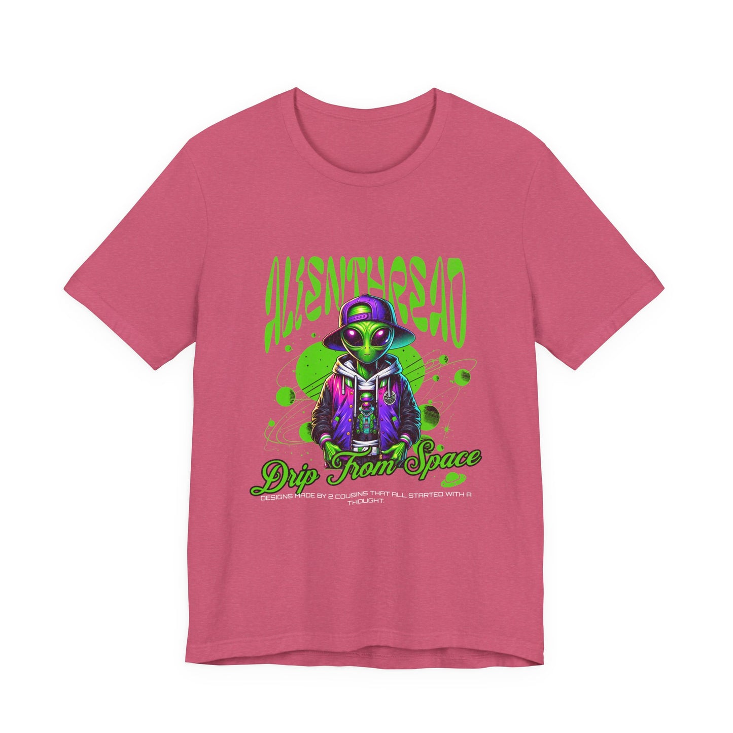 Alien Thread Drip Unisex Tee, Extraterrestrial Shirt, Space Lover Gift, Sci-Fi T-Shirt, UFO Clothing