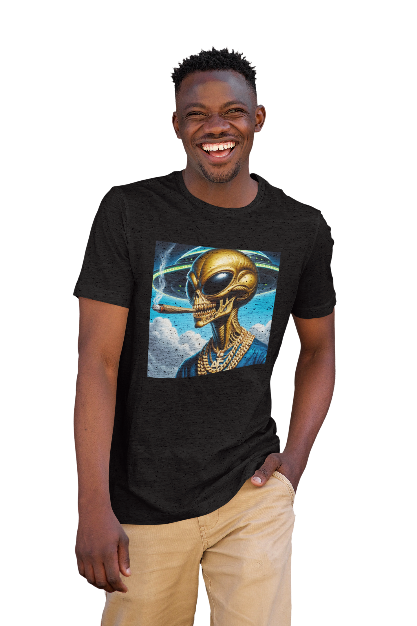 Alien OG T-Shirt, Extraterrestrial Shirt, Space Creature Tee, Sci-Fi Graphic Top, Hip Hop Alien Clothing