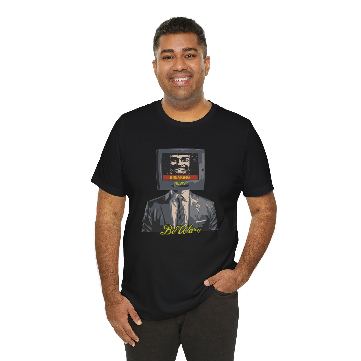 Explore Media Influence with "Beware Breaking New" T-shirt