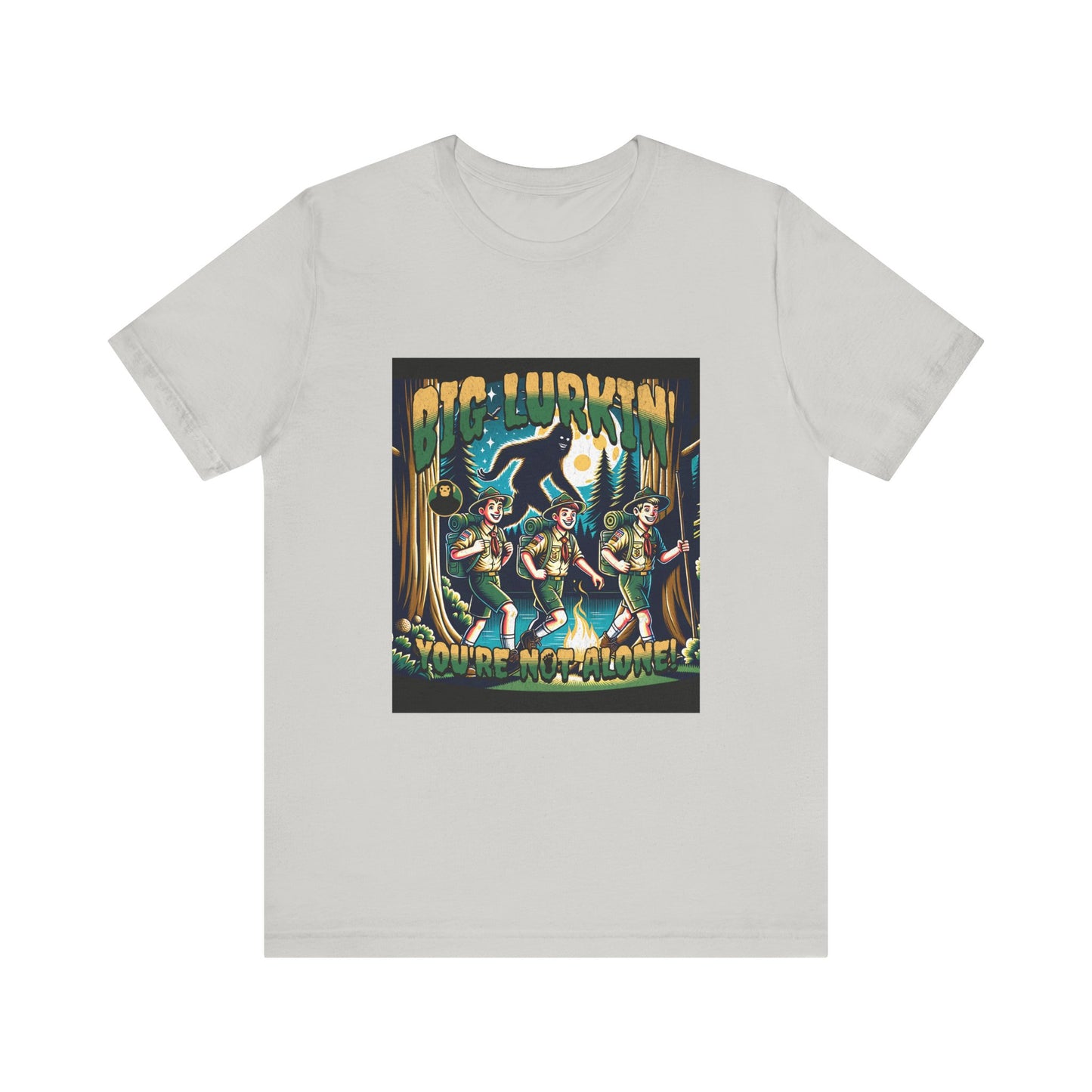 Big Lurkin Bigfoot Tee - Unisex Shirt, Sasquatch T-Shirt, Yeti Top, Cryptid Apparel, Wilderness Gift