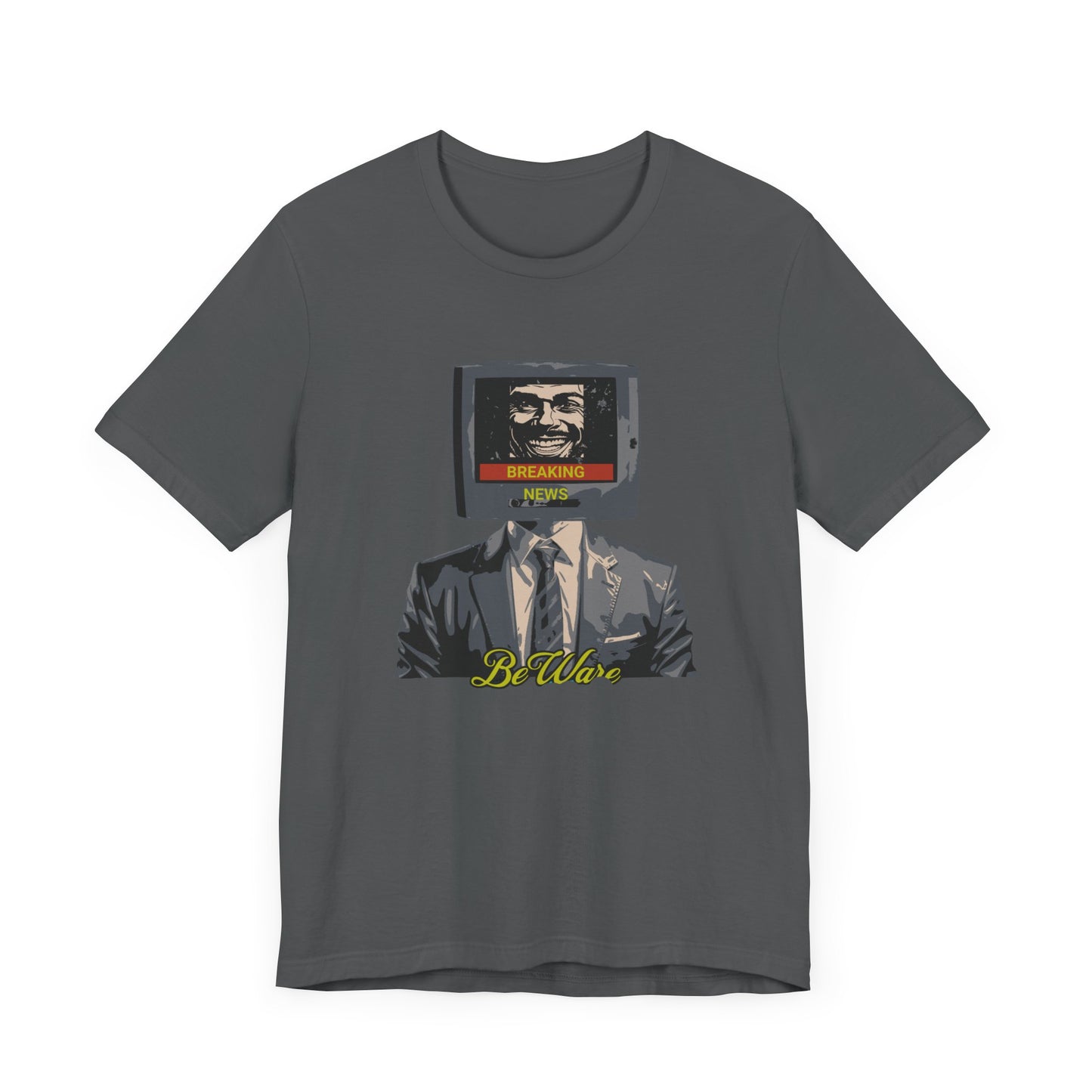 Explore Media Influence with "Beware Breaking New" T-shirt