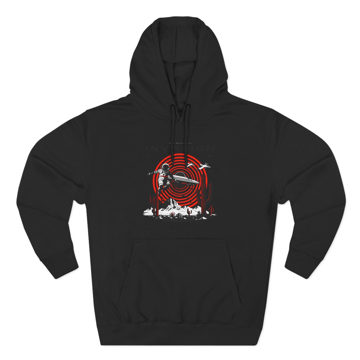 Full Disclosure Alien Invasion Fleece Hoodie, Extraterrestrial Women's Sweatshirt, Outer Space Three-Panel Fleece Jacket, UFO Invasion