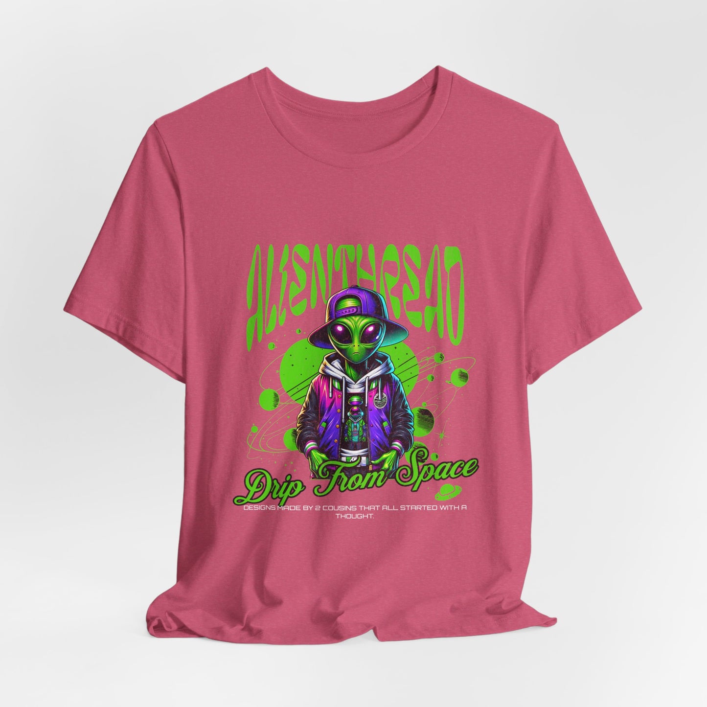 Alien Thread Drip Unisex Tee, Extraterrestrial Shirt, Space Lover Gift, Sci-Fi T-Shirt, UFO Clothing