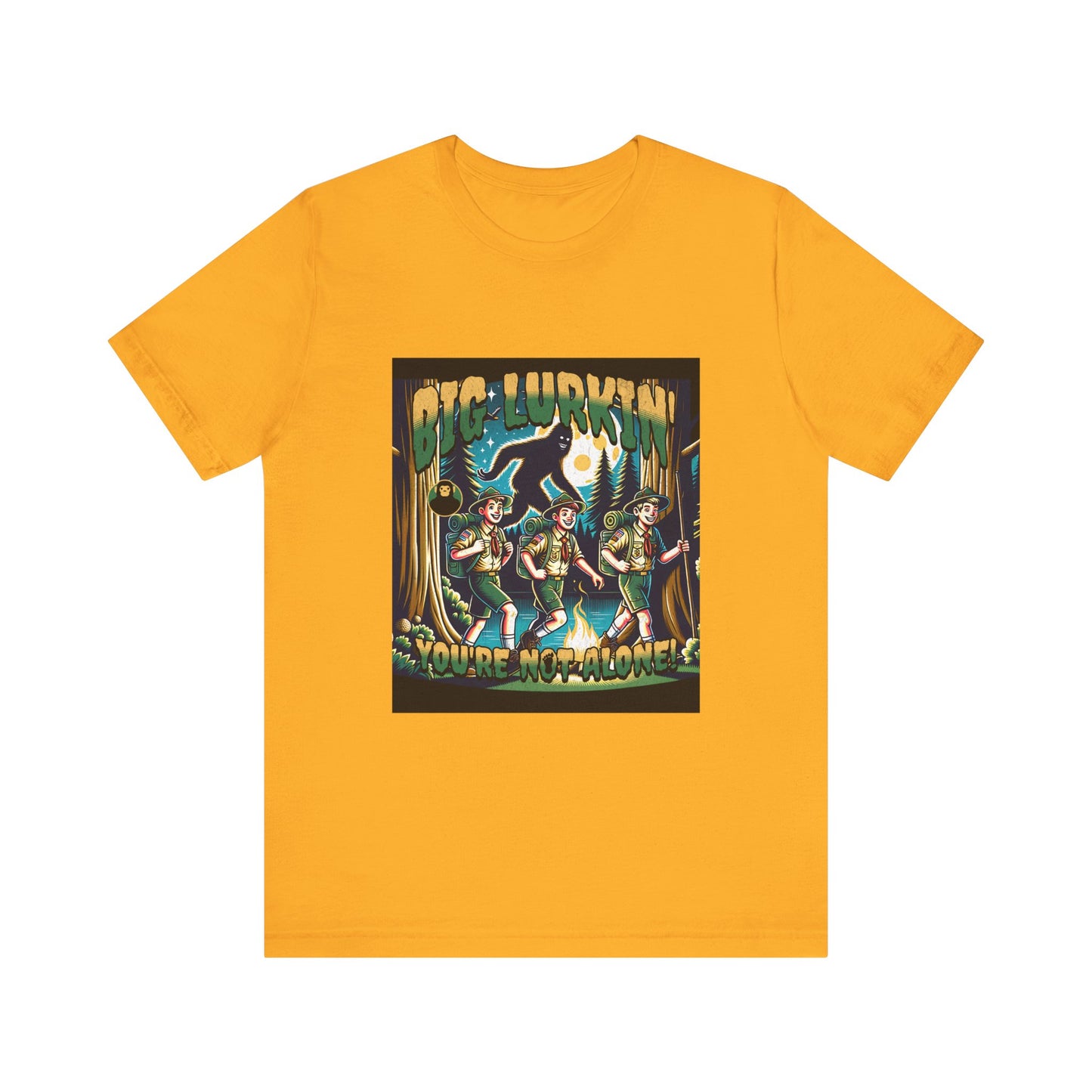 Big Lurkin Bigfoot Tee - Unisex Shirt, Sasquatch T-Shirt, Yeti Top, Cryptid Apparel, Wilderness Gift