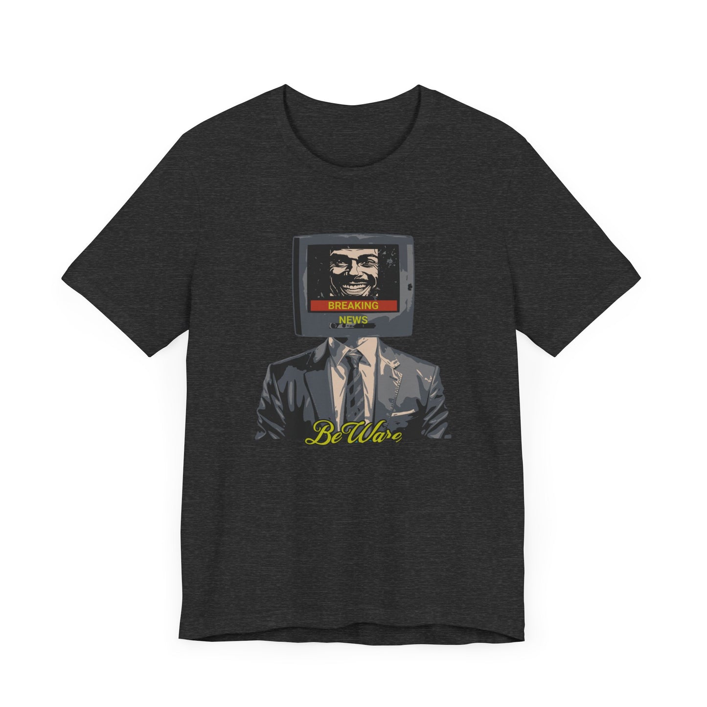 Explore Media Influence with "Beware Breaking New" T-shirt