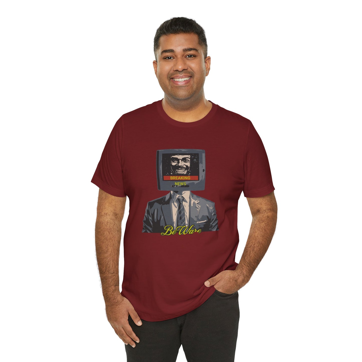 Explore Media Influence with "Beware Breaking New" T-shirt