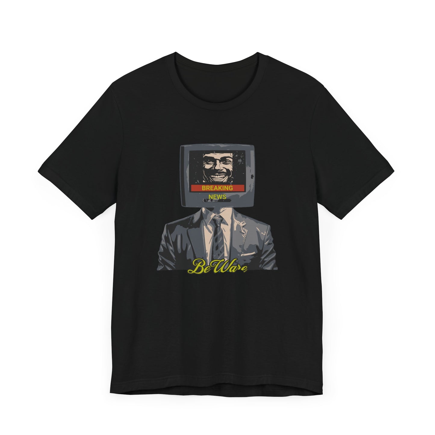 Explore Media Influence with "Beware Breaking New" T-shirt