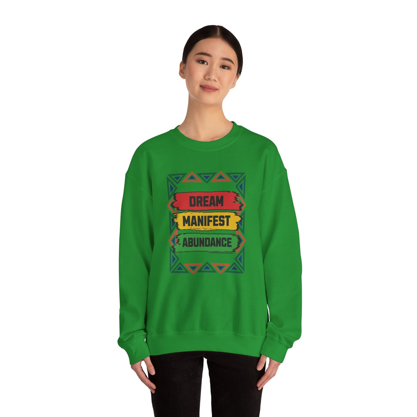 Dream Manifest Abundance Sweatshirt, Law of Attraction Jumper, Positive Manifestation Pullover, Universe Inspiration Clothing, Motivational