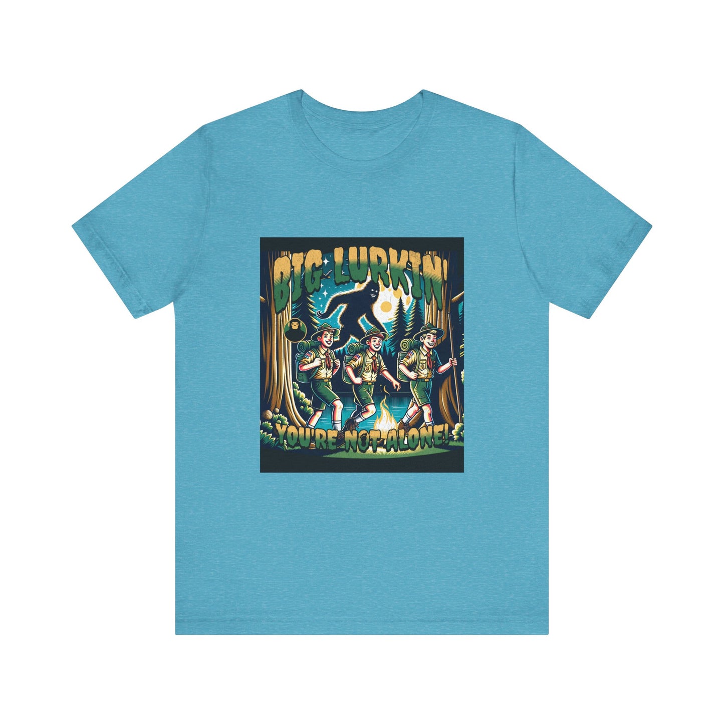 Big Lurkin Bigfoot Tee - Unisex Shirt, Sasquatch T-Shirt, Yeti Top, Cryptid Apparel, Wilderness Gift