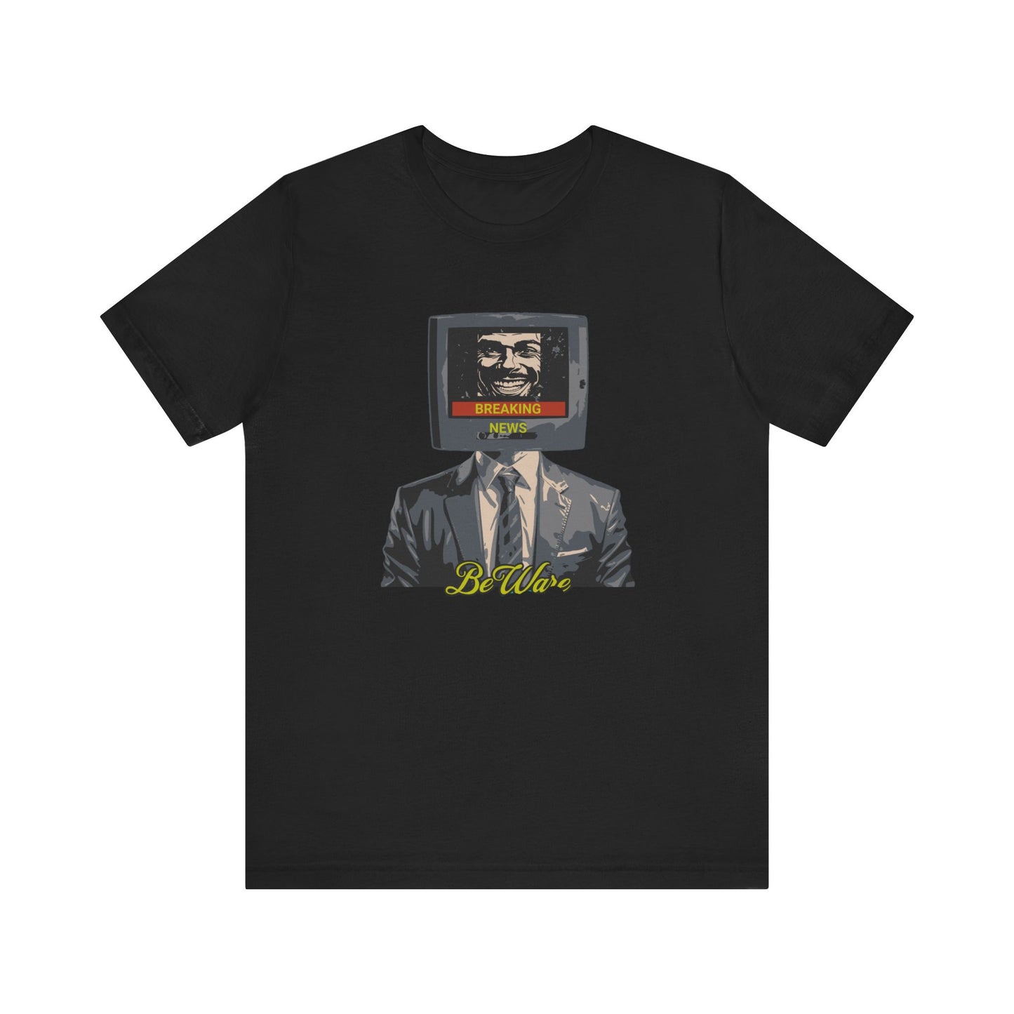 Explore Media Influence with "Beware Breaking New" T-shirt