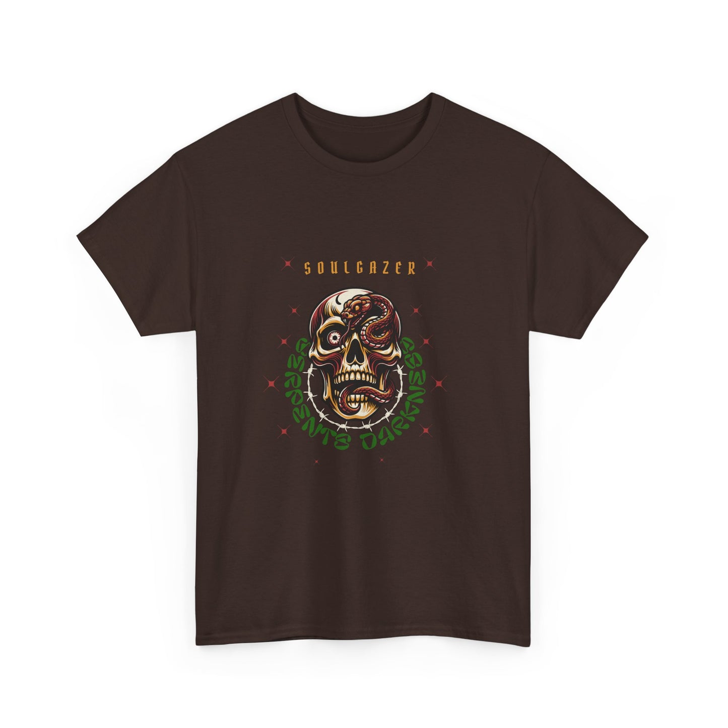 Soulgazer Skeleton Snake Eye Unisex Heavy Cotton Tee | Custom Design