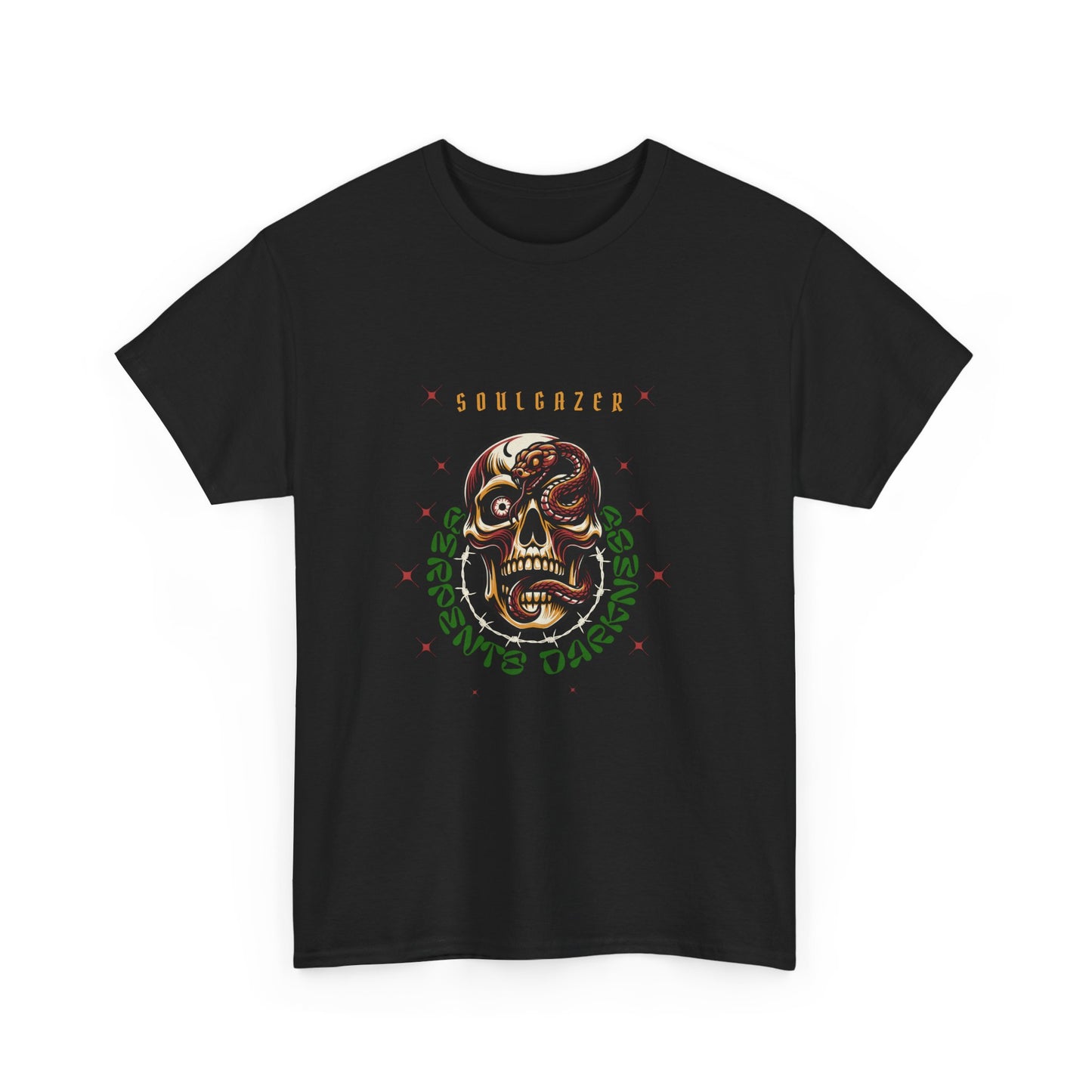 Soulgazer Skeleton Snake Eye Unisex Heavy Cotton Tee | Custom Design