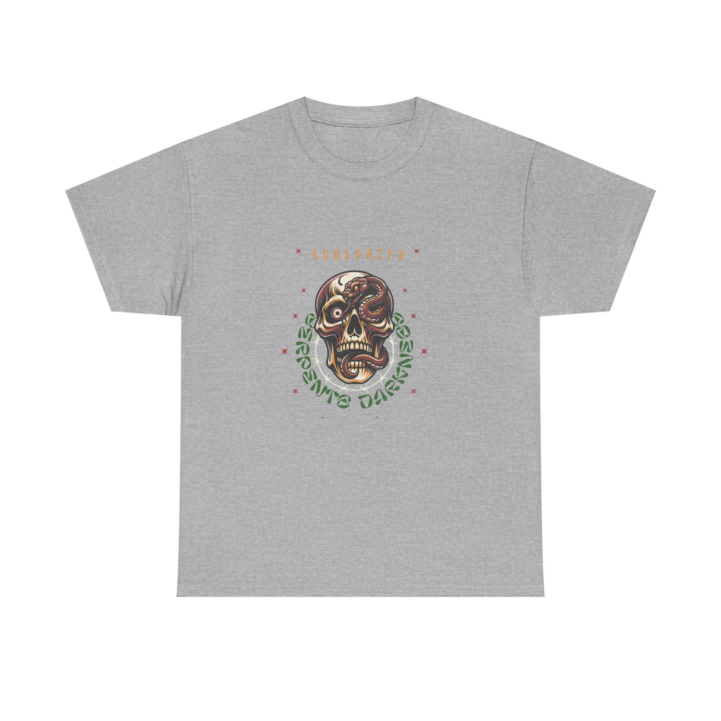 Soulgazer Skeleton Snake Eye Unisex Heavy Cotton Tee | Custom Design