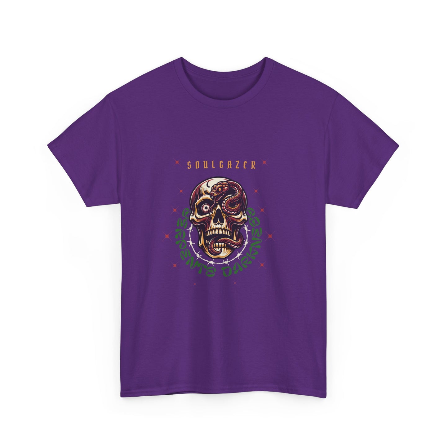 Soulgazer Skeleton Snake Eye Unisex Heavy Cotton Tee | Custom Design