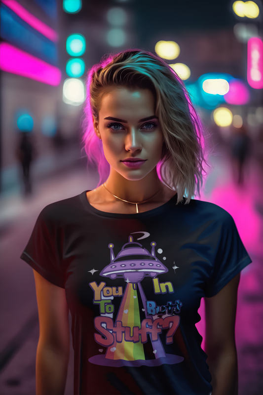 Get In Loser We're Doing Butt Stuff Funny Alien Abduction UFO // Unisex T-Shirts Pride Shirt, Are You Gay