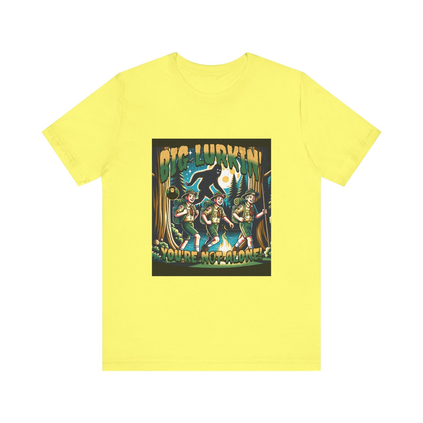 Big Lurkin Bigfoot Tee - Unisex Shirt, Sasquatch T-Shirt, Yeti Top, Cryptid Apparel, Wilderness Gift