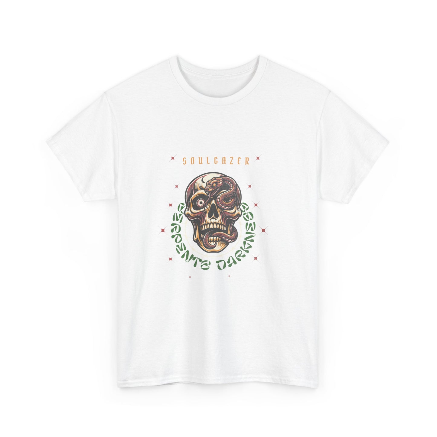 Soulgazer Skeleton Snake Eye Unisex Heavy Cotton Tee | Custom Design