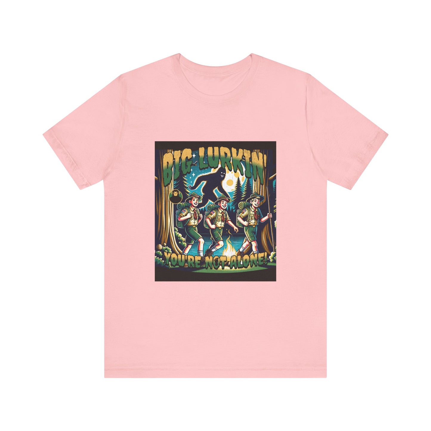 Big Lurkin Bigfoot Tee - Unisex Shirt, Sasquatch T-Shirt, Yeti Top, Cryptid Apparel, Wilderness Gift