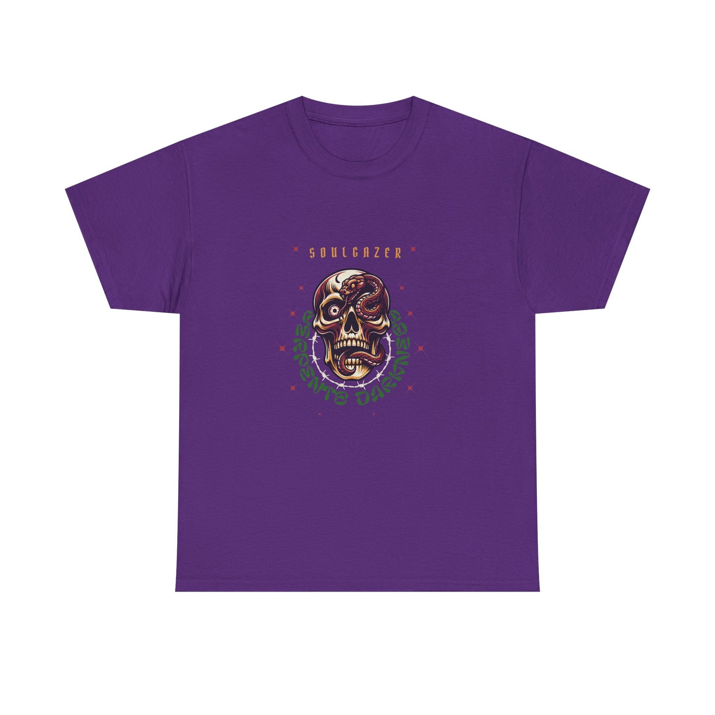 Soulgazer Skeleton Snake Eye Unisex Heavy Cotton Tee | Custom Design