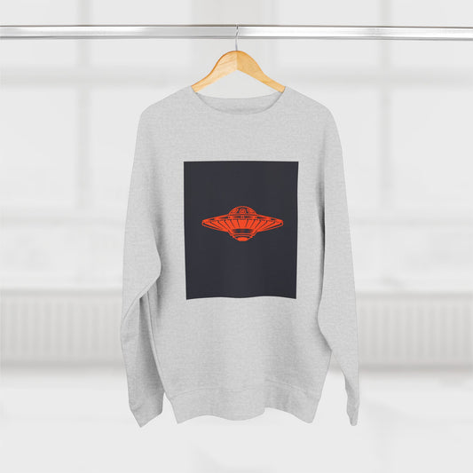 Reptilians Live Crewneck Sweatshirt, Alien Spaceship Unisex Pullover, UFO Print Sweater, Sci-Fi Graphic Jumper, Extraterrestrial Sweatshirt