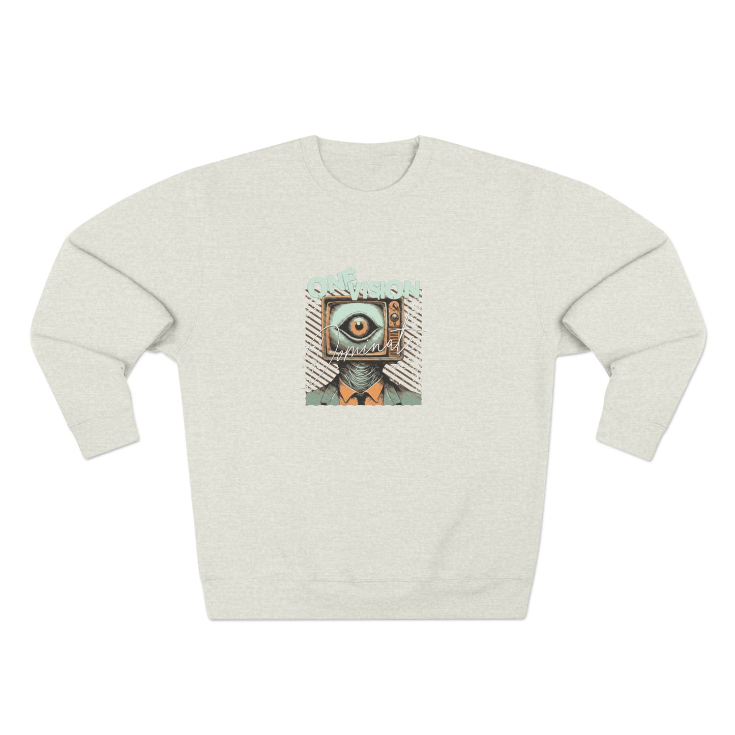 One Vision to Dominate Unisex Crewneck Sweatshirt - Stay Focused, Programmer Gift, Motivational Jumper, Inspirational Pullover, Computer