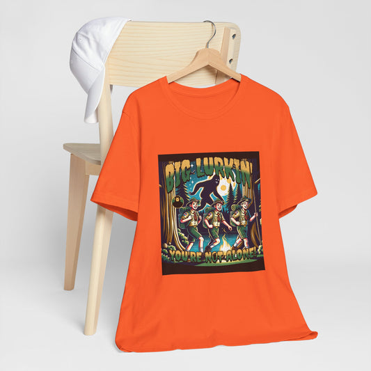 Big Lurkin Bigfoot Tee - Unisex Shirt, Sasquatch T-Shirt, Yeti Top, Cryptid Apparel, Wilderness Gift