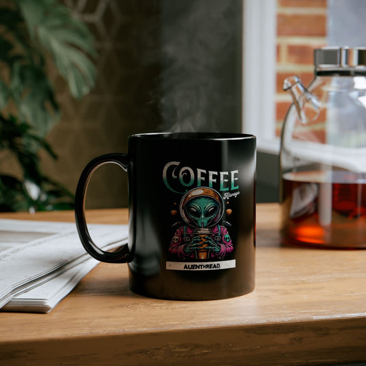 Alien Coffee Mug - UFO Extraterrestrial Sci-Fi Space Tea Cup, Area 51 Gift, Outer Space Kitchen Decor, Galaxy Mug, Cosmic Drinkware,