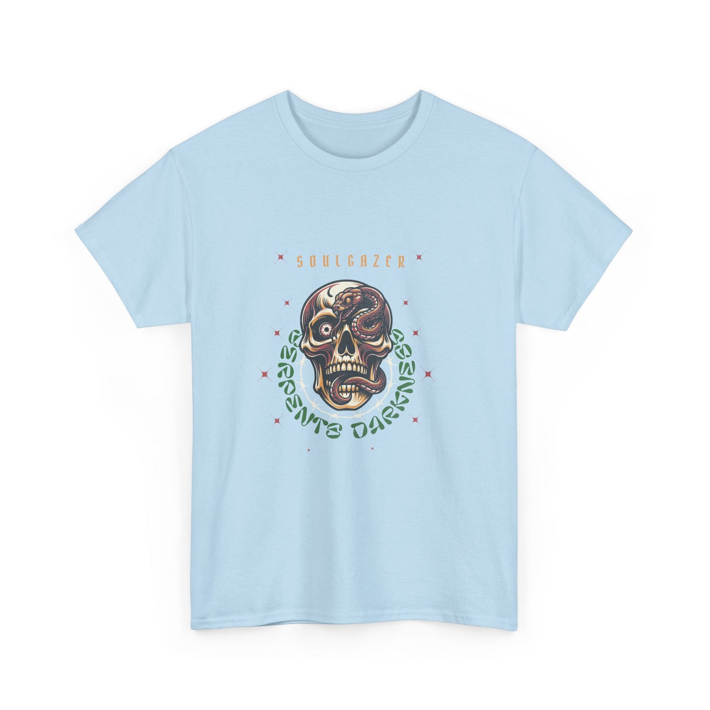 Soulgazer Skeleton Snake Eye Unisex Heavy Cotton Tee | Custom Design